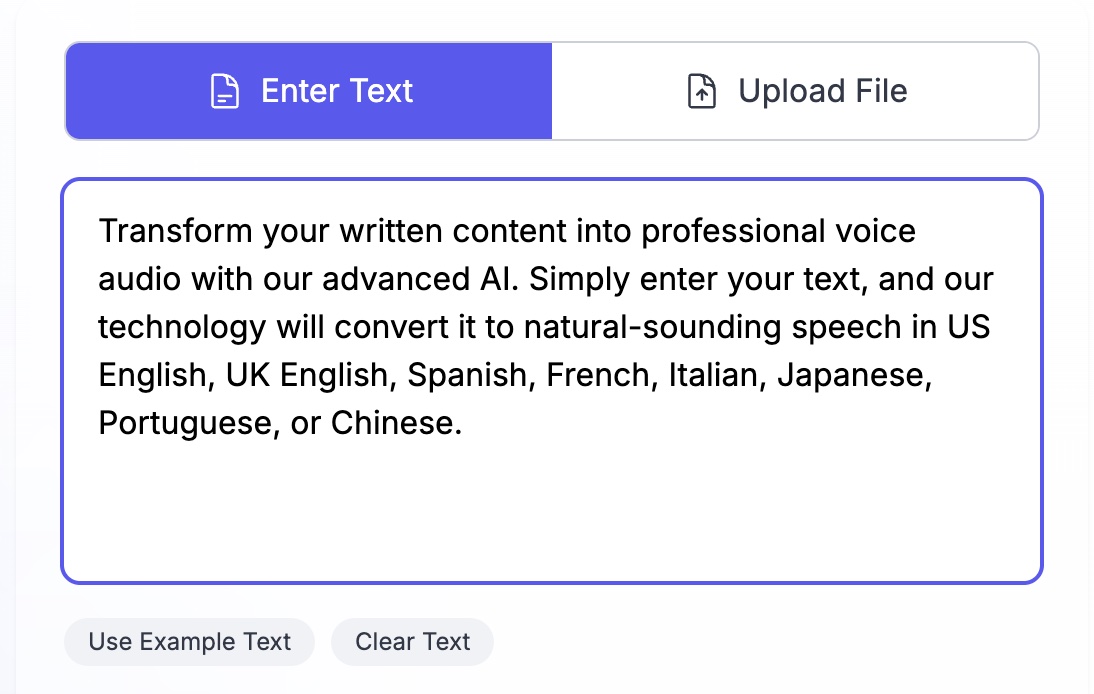 Step 1: Enter Your Text