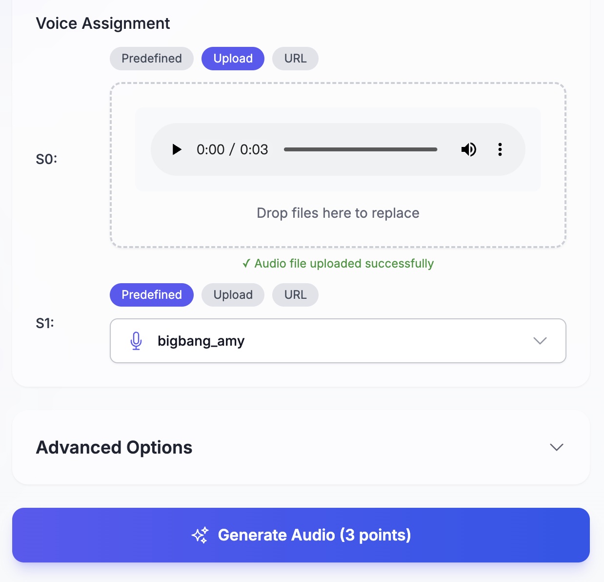 Step 2: Select Voice Style