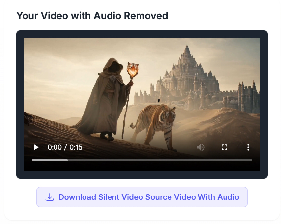 Step 3: Download Your Video After Audio Removal