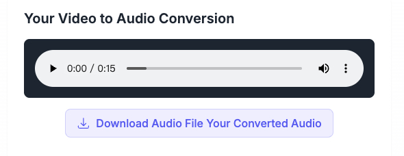 Step 3: Download Your Converted Audio
